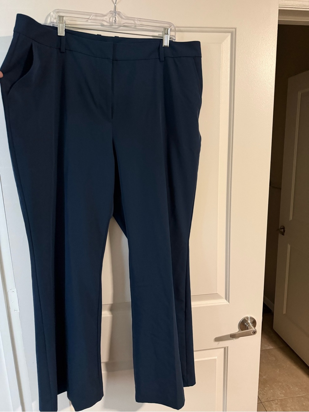 Worthington Dark Navy Boot-Cut Dress Pants